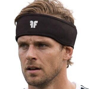 ForceField Soccer Padded Headband Concussion Protection Black FF Logo Adjustable